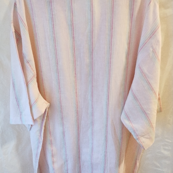MEN'S CASUAL MULTICOLOR STRIPED BUTTON DOWN SHIRT SIZE 2XL - Picture 9 of 9